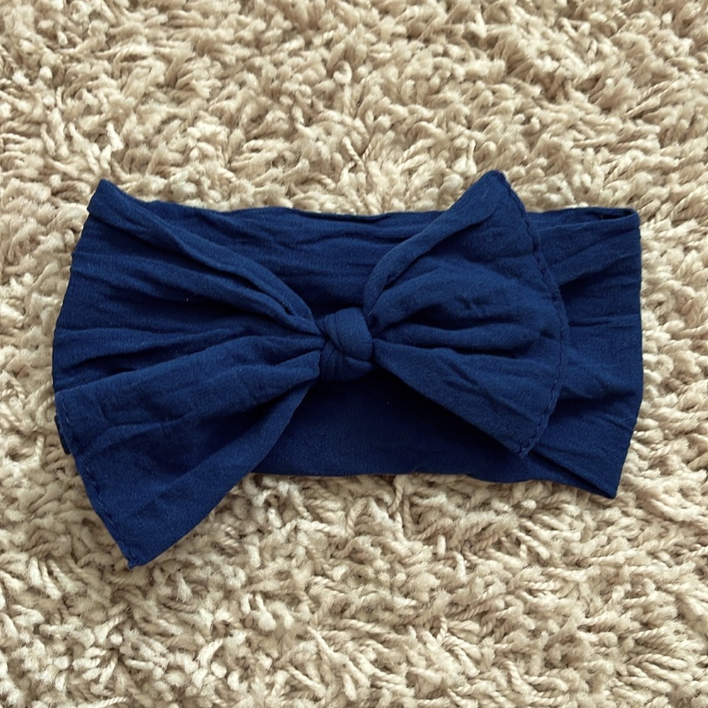 Baby Bling navy blue stretch headband